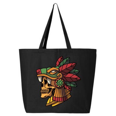 Mayan Ancient Quetzalcoatl Aztec Skull Retro 25L Jumbo Tote