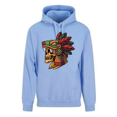 Mayan Ancient Quetzalcoatl Aztec Skull Retro Unisex Surf Hoodie