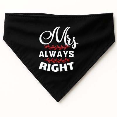 Mrs Always Right USA-Made Doggie Bandana