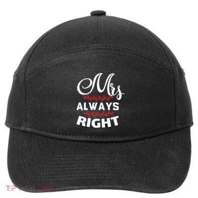 Mrs Always Right 7-Panel Snapback Hat
