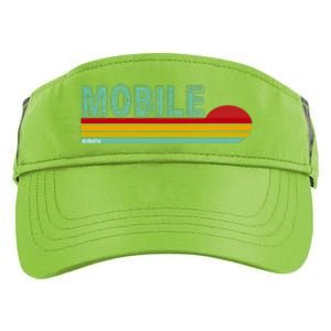 Mobile Alabama Retro Sunset Adult Drive Performance Visor