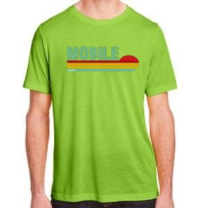 Mobile Alabama Retro Sunset Adult ChromaSoft Performance T-Shirt