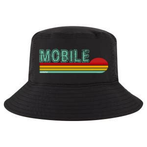 Mobile Alabama Retro Sunset Cool Comfort Performance Bucket Hat