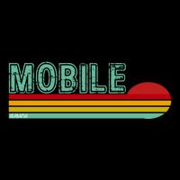 Mobile Alabama Retro Sunset Doggie Tank
