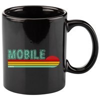 Mobile Alabama Retro Sunset 11oz C Handle Ceramic Mug