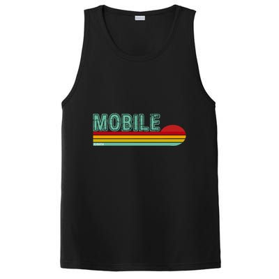 Mobile Alabama Retro Sunset PosiCharge Competitor Tank