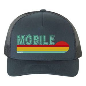 Mobile Alabama Retro Sunset Yupoong Adult 5-Panel Trucker Hat