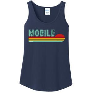 Mobile Alabama Retro Sunset Ladies Essential Tank