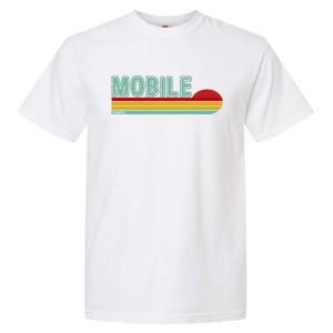 Mobile Alabama Retro Sunset Garment-Dyed Heavyweight T-Shirt