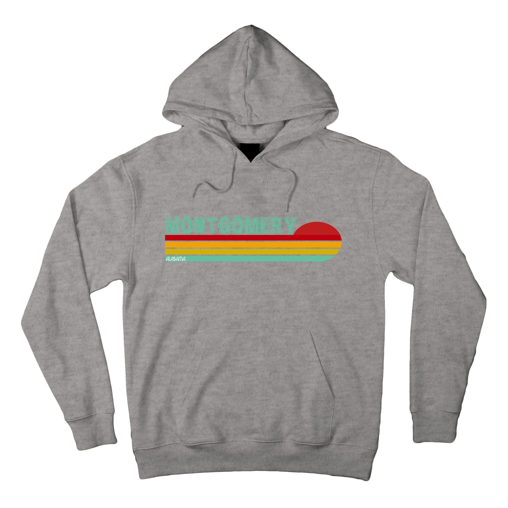 Montgomery Alabama Retro Sunset Tall Hoodie