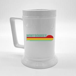 Montgomery Alabama Retro Sunset Beer Stein