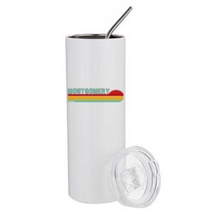 Montgomery Alabama Retro Sunset Stainless Steel Tumbler