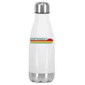 Montgomery Alabama Retro Sunset Stainless Steel Insulated Water Bottle