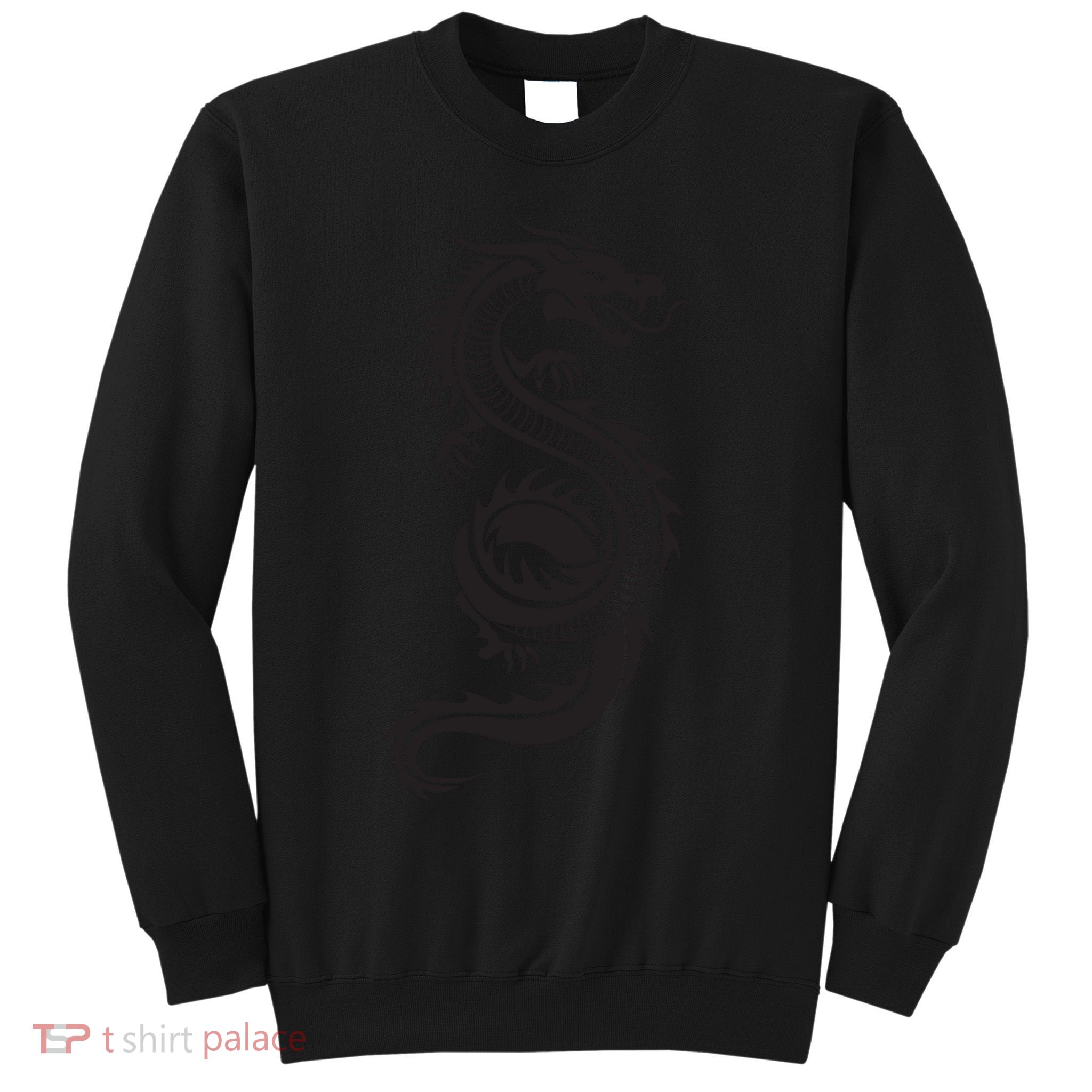 Martial Arts Red Chinese Firedrake Dragon Print Art Sweatshirt