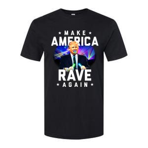 Make America Rave Again Funny Trump Festival Gift Softstyle CVC T-Shirt