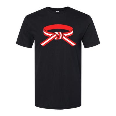 Martial Arts Red Belt With White Stripe Softstyle CVC T-Shirt