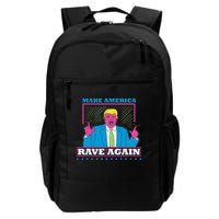 Make America Rave Again Funny Trump Edm Daily Commute Backpack