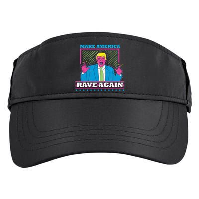 Make America Rave Again Funny Trump Edm Adult Drive Performance Visor