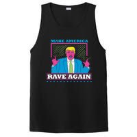 Make America Rave Again Funny Trump Edm PosiCharge Competitor Tank