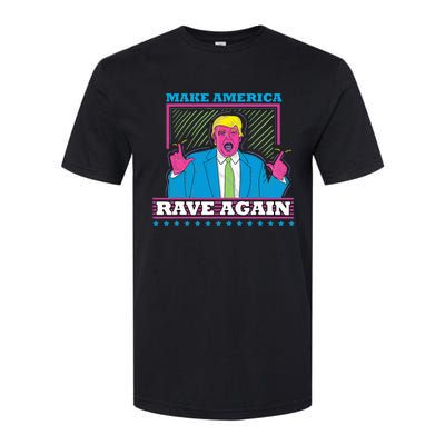 Make America Rave Again Funny Trump Edm Softstyle CVC T-Shirt