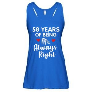 Mr Always Right 58th Wedding Anniversary Gift For Husband Gift Ladies Essential Flowy Tank