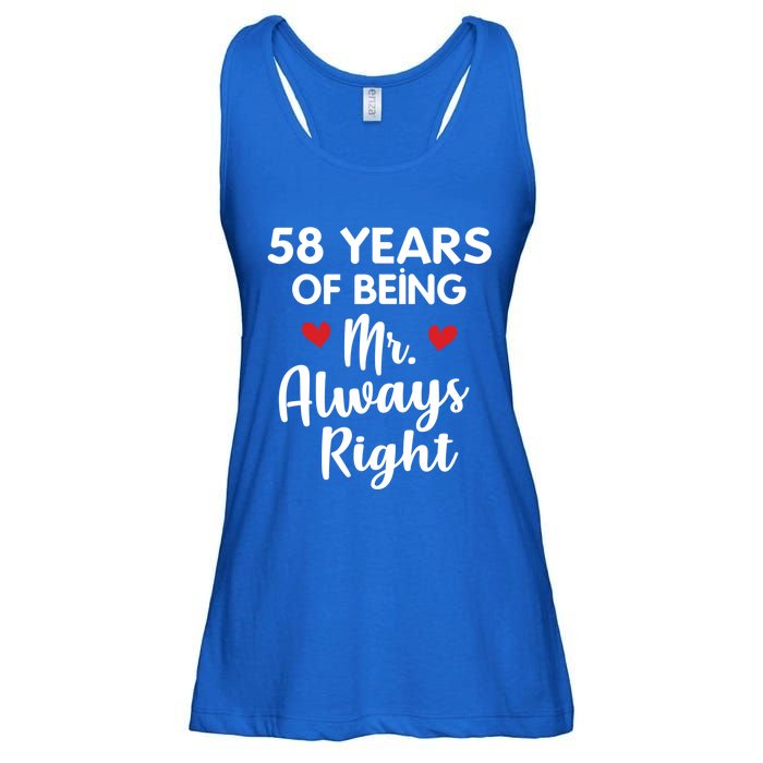 Mr Always Right 58th Wedding Anniversary Gift For Husband Gift Ladies Essential Flowy Tank