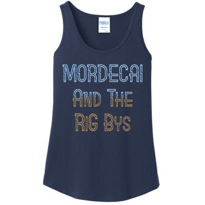 Mordecai And Rigbys Band Ringer Ladies Essential Tank