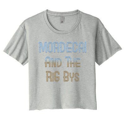 Mordecai And Rigbys Band Ringer Women's Crop Top Tee