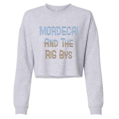 Mordecai And Rigbys Band Ringer Cropped Pullover Crew