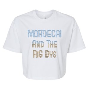 Mordecai And Rigbys Band Ringer Bella+Canvas Jersey Crop Tee