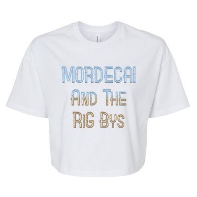 Mordecai And Rigbys Band Ringer Bella+Canvas Jersey Crop Tee