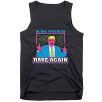 Make America Rave Again Funny Dj Edm Electro Tank Top