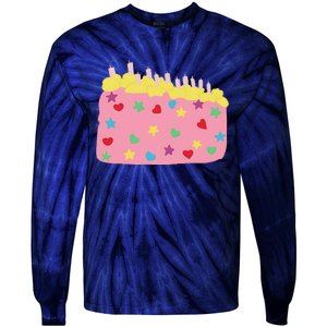 Max And Ruby Cake Birthday Essential For And Adults Tie-Dye Long Sleeve Shirt