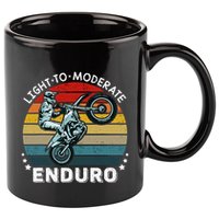 Motorcycle Adventure Rider Funny Light To Moderate Enduro 11oz C Handle Ceramic Mug