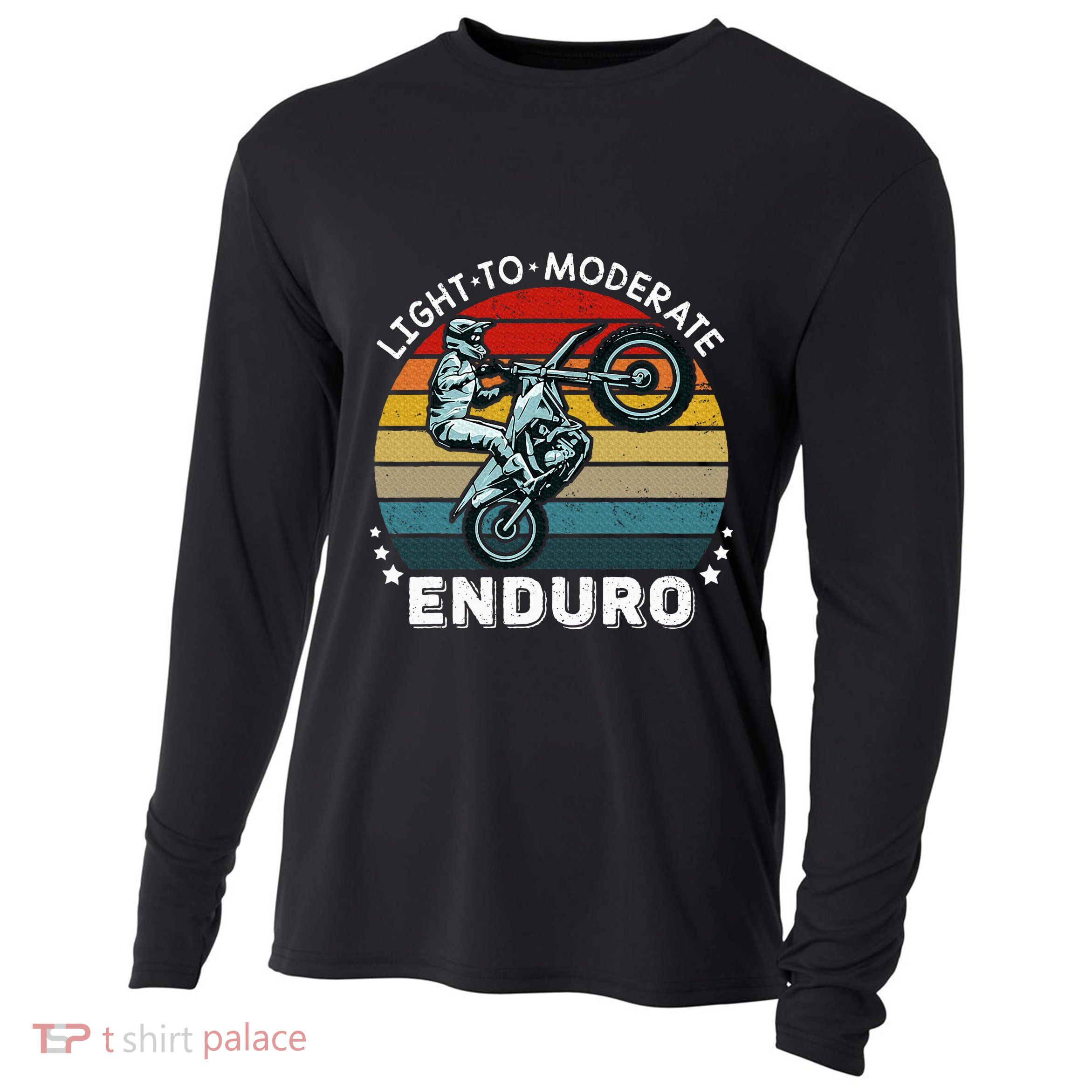 Motorcycle Adventure Rider Funny Light To Moderate Enduro Cooling Performance Long Sleeve Crew