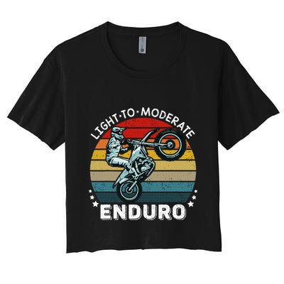 Motorcycle Adventure Rider Funny Light To Moderate Enduro Crop Top