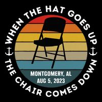 Montgomery Alabama Riverfront Brawl Folding Chair Vintage Hooded Wearable Blanket