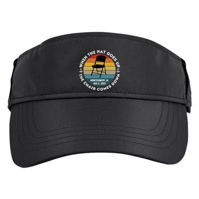 Montgomery Alabama Riverfront Brawl Folding Chair Vintage Adult Drive Performance Visor