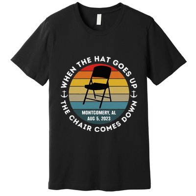 Montgomery Alabama Riverfront Brawl Folding Chair Vintage Premium T-Shirt