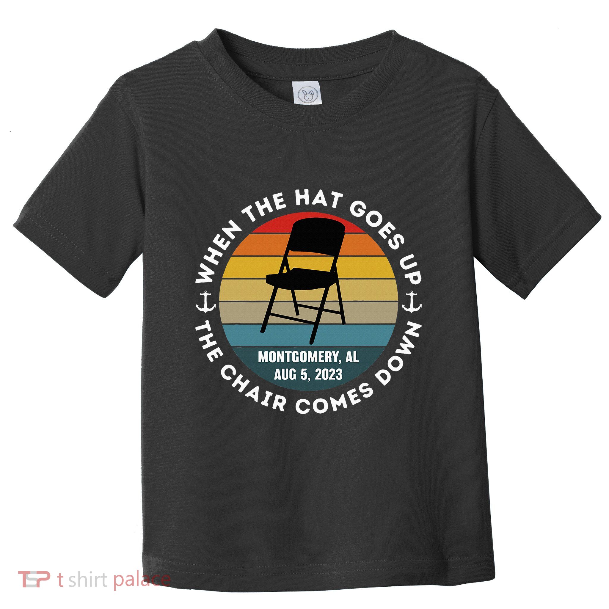 Montgomery Alabama Riverfront Brawl Folding Chair Vintage Toddler T-Shirt
