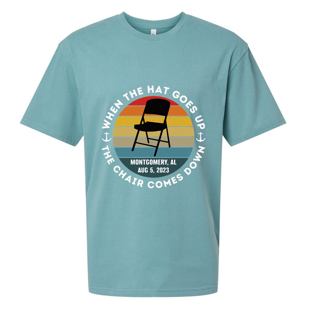 Montgomery Alabama Riverfront Brawl Folding Chair Vintage Sueded Cloud Jersey T-Shirt