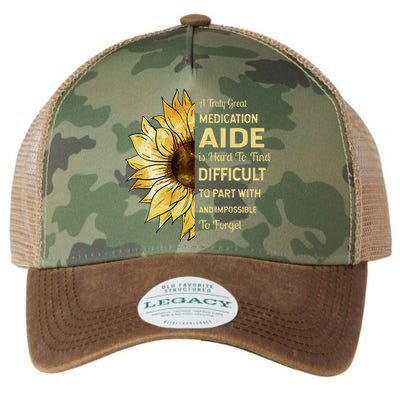 Medication Aide Retirement Legacy Tie Dye Trucker Hat