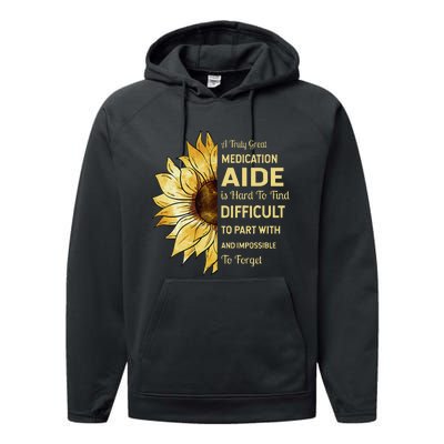 Medication Aide Retirement Performance Fleece Hoodie