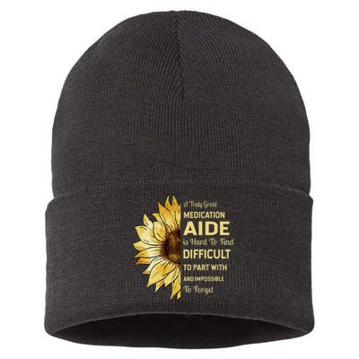 Medication Aide Retirement Sustainable Knit Beanie