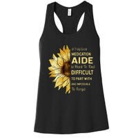 Medication Aide Retirement Women's Racerback Tank