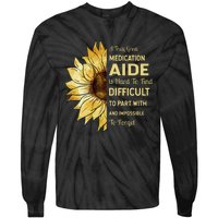 Medication Aide Retirement Tie-Dye Long Sleeve Shirt