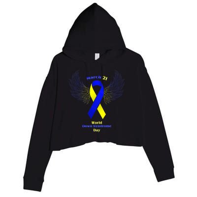 March 21 World Down Syndrome Day Crop Fleece Hoodie