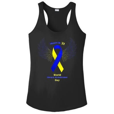 March 21 World Down Syndrome Day Ladies PosiCharge Competitor Racerback Tank