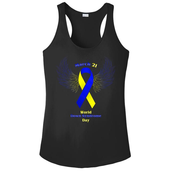 March 21 World Down Syndrome Day Ladies PosiCharge Competitor Racerback Tank