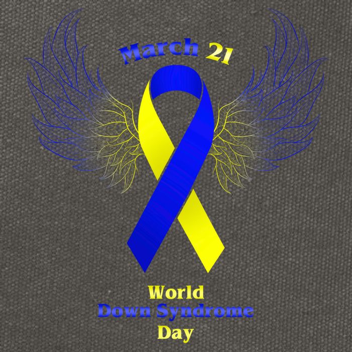 March 21 World Down Syndrome Day Cotton Canvas Backpack